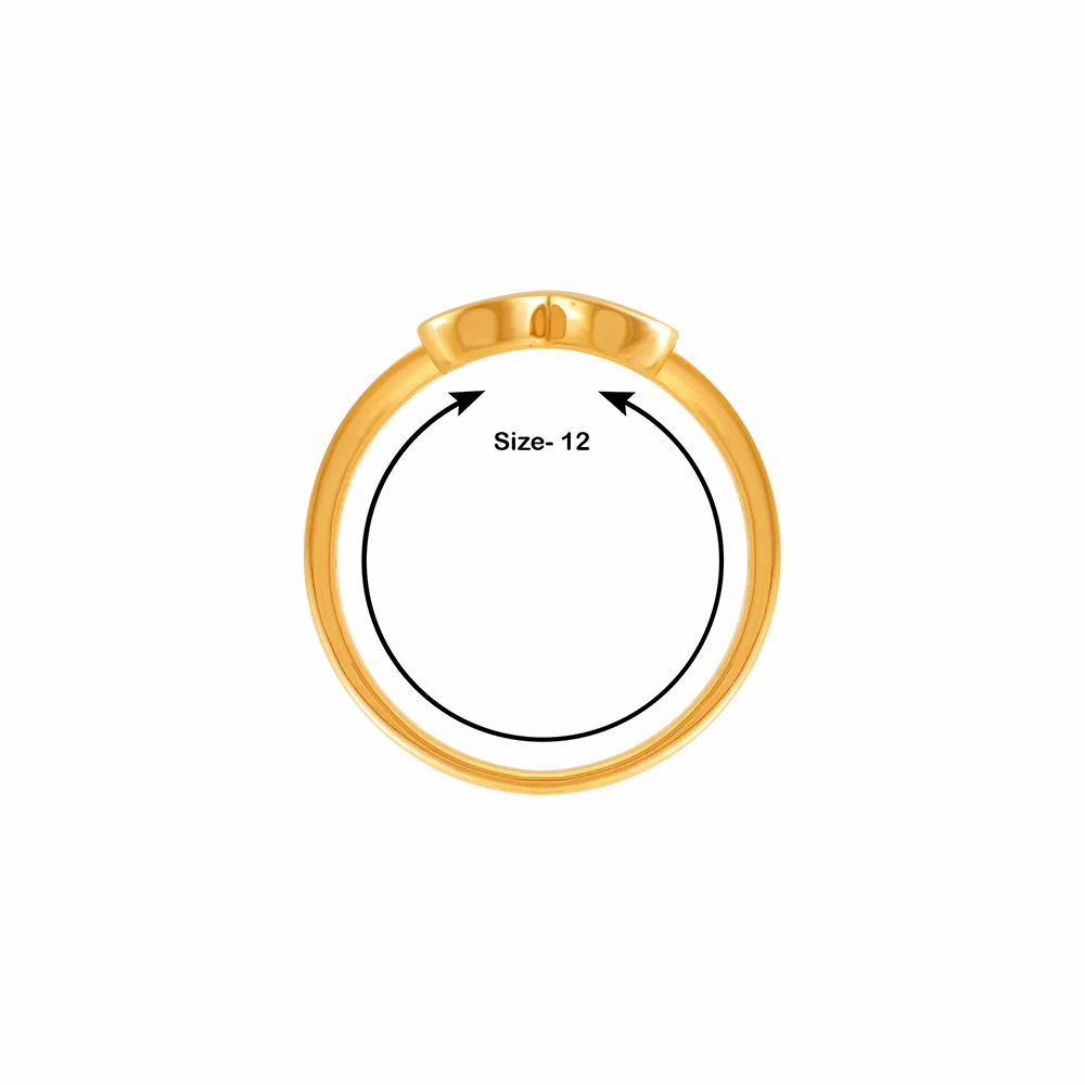 14k (585) Yellow Gold And Diamond Ring For Women