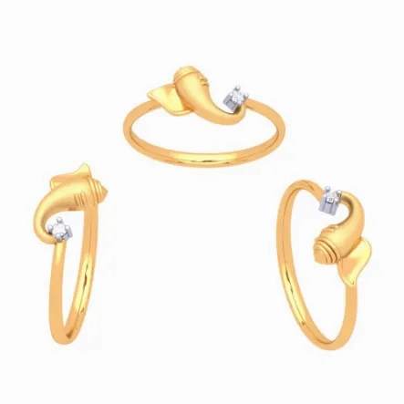 14k Ganesha Gold Ring Design From Amazea Collection