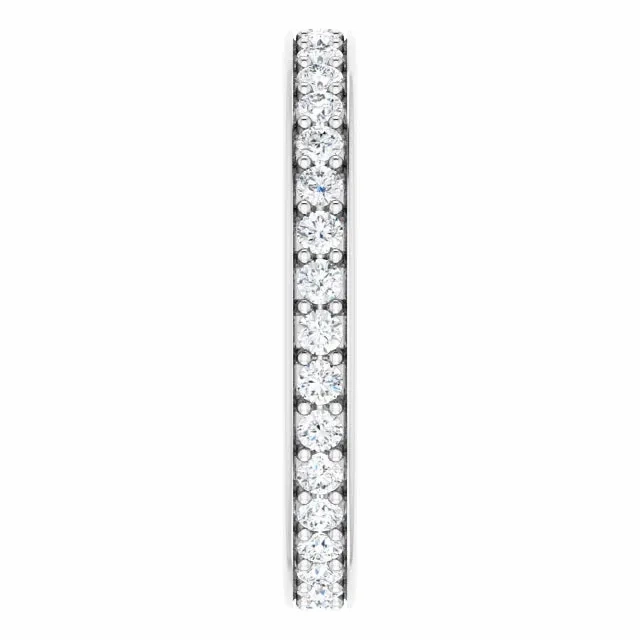 14K Gold 1.75 mm Diamond Round Eternity Band