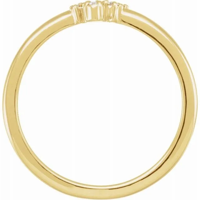 14K Gold Ring with Rose-Cut &amp; Faceted Diamond