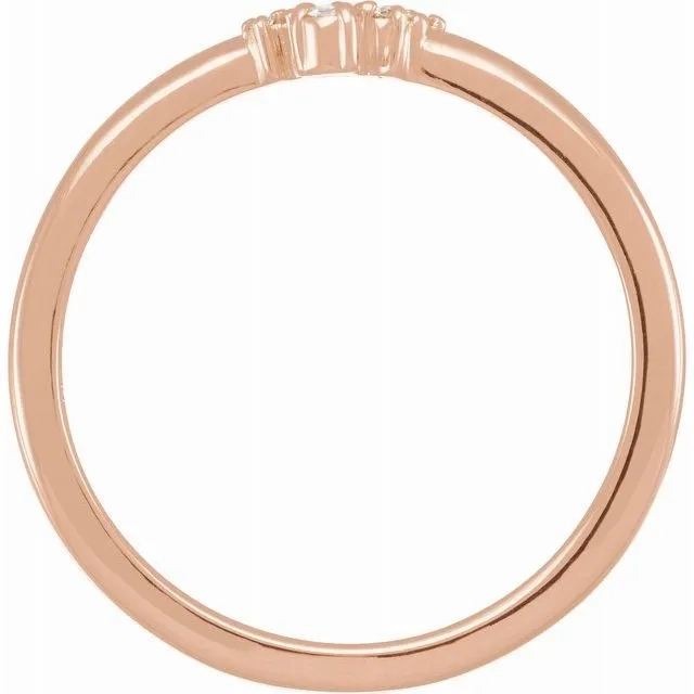 14K Gold Ring with Rose-Cut &amp; Faceted Diamond
