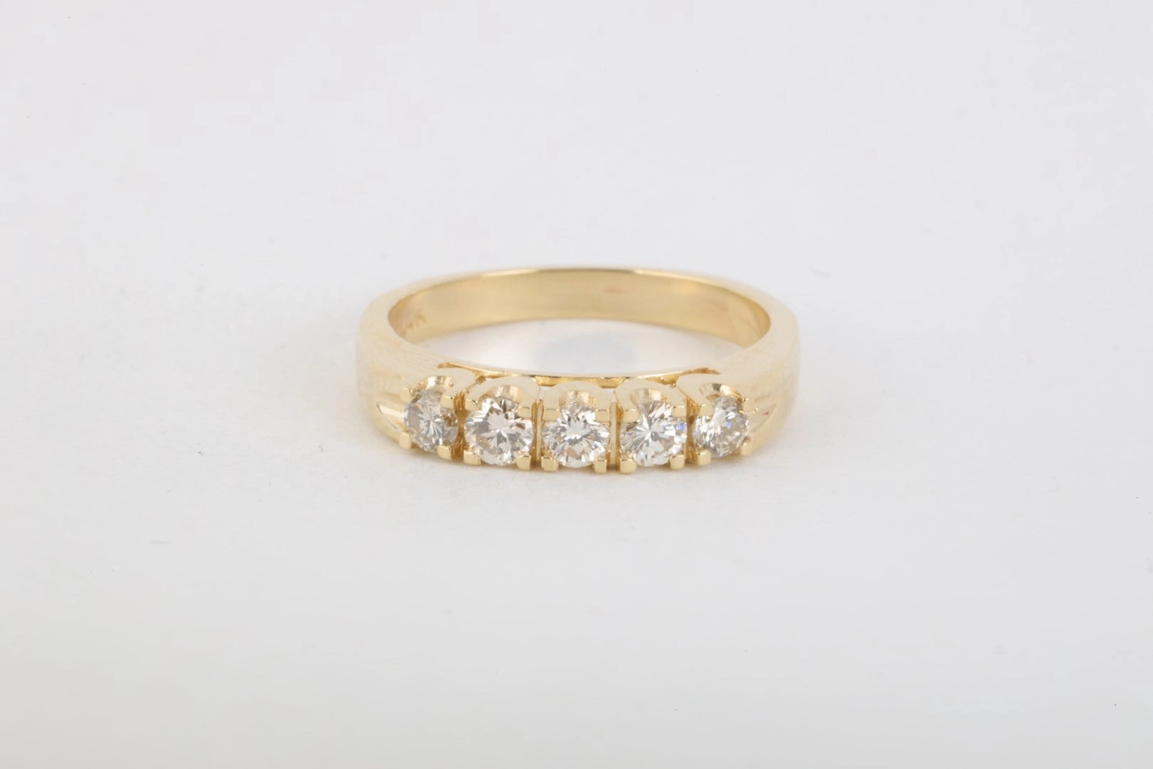 14k Yellow Gold 0.45tcw Diamond Ring Size 6.25 (3.69g.)