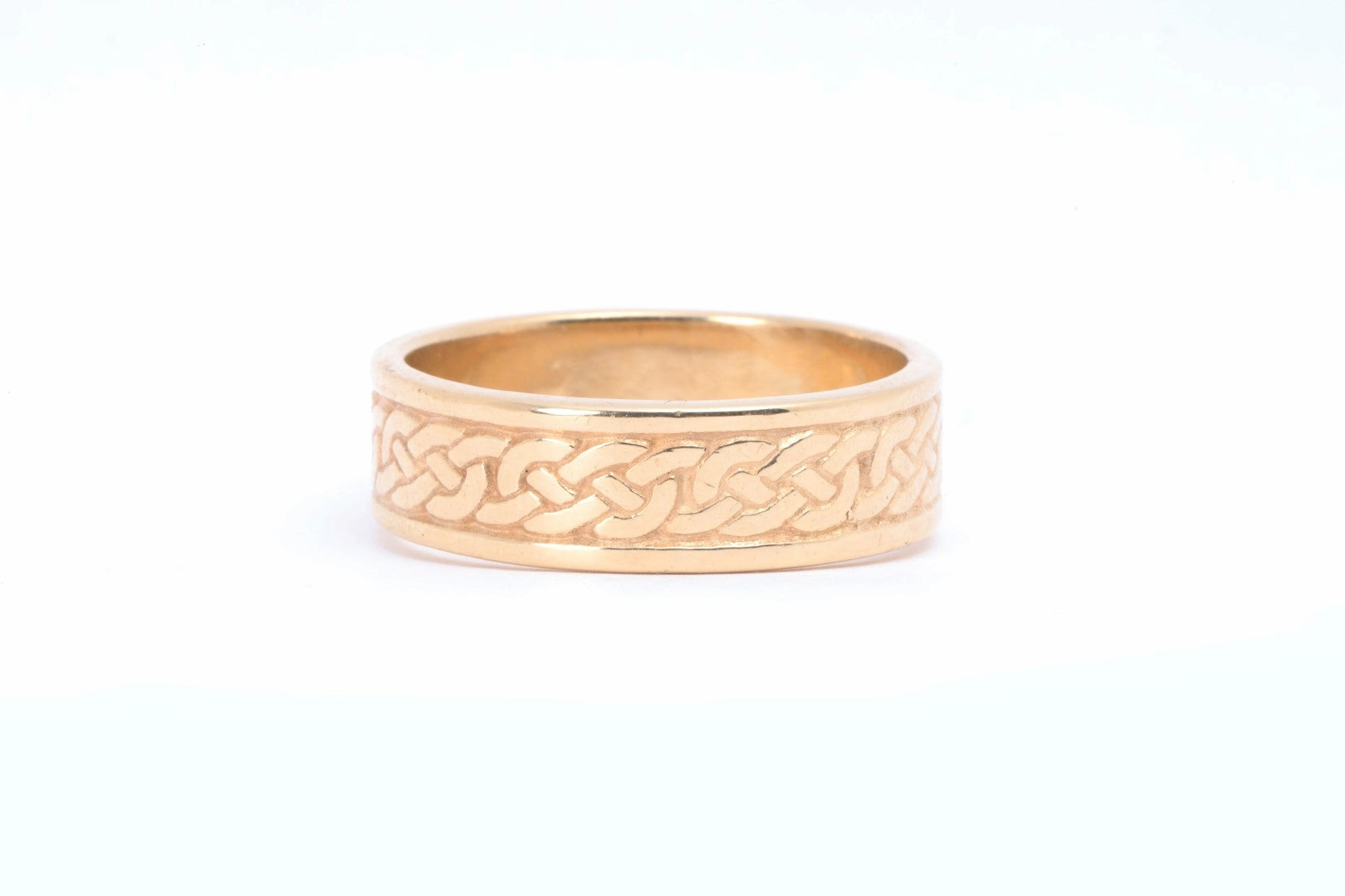 14k Yellow Gold Celtic Knot Ring Size 11.5 (9.17g.)