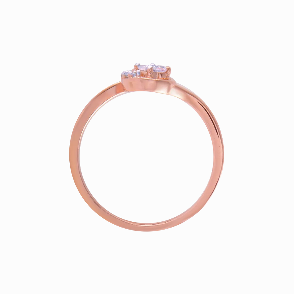 14KT (585) Rose Gold And Diamond Ring For Women