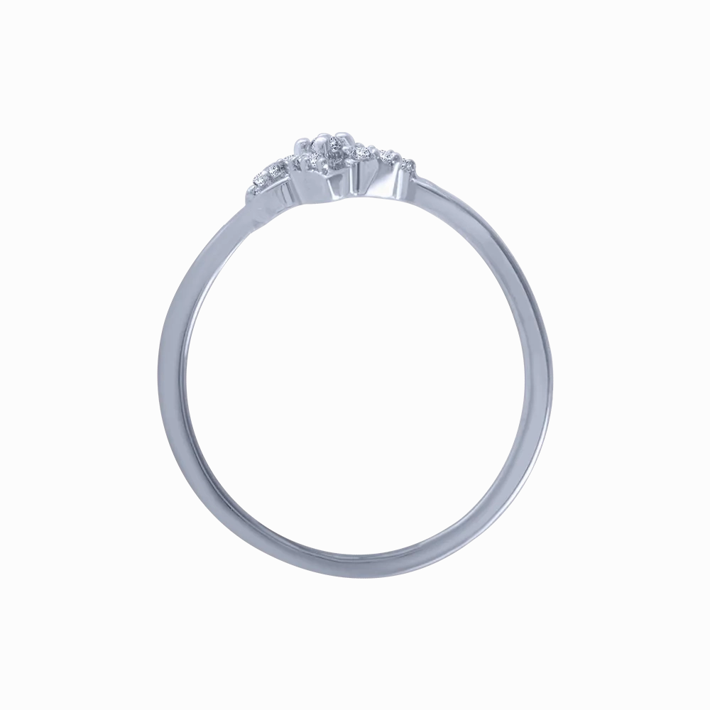 14KT (585) White Gold And Diamond Ring For Women