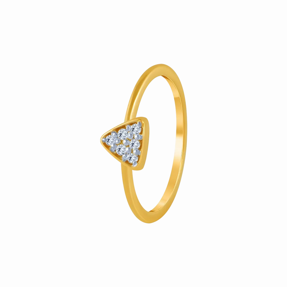 14KT (585) Yellow Gold And Diamond Ring For Women