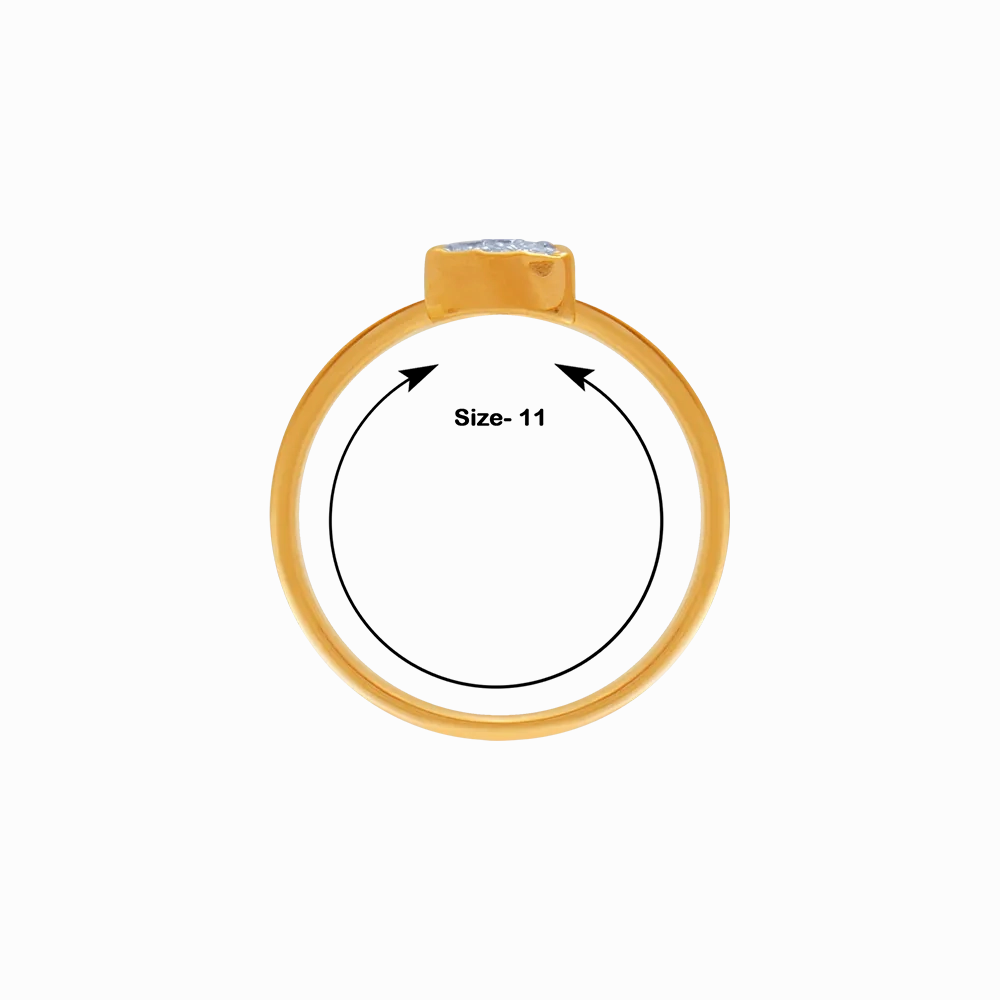 14KT (585) Yellow Gold And Diamond Ring For Women
