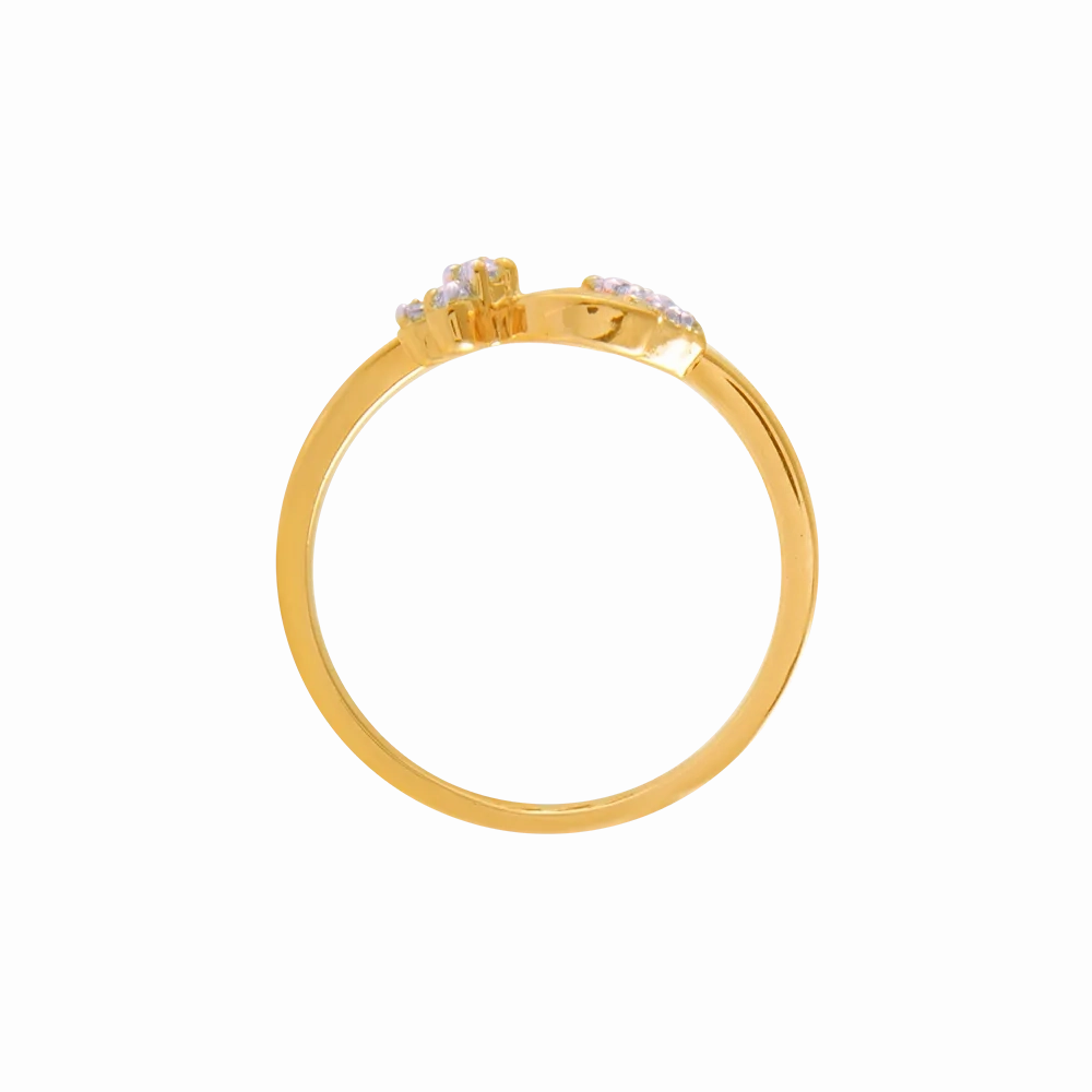14KT (585) Yellow Gold And Diamond Ring For Women