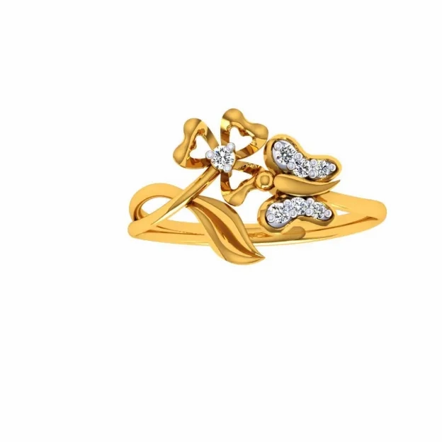 14KT (585) Yellow Gold Ring For Women