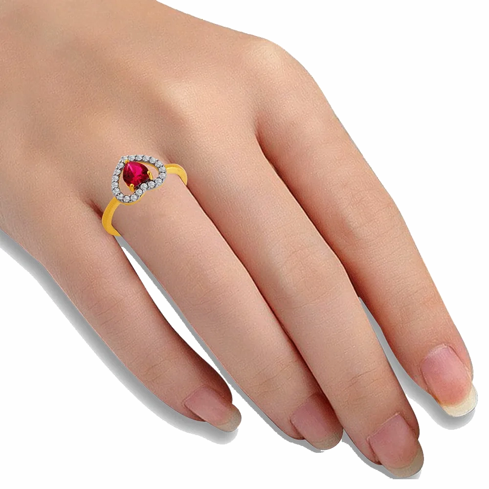 14KT (585) Yellow Gold Ring For Women