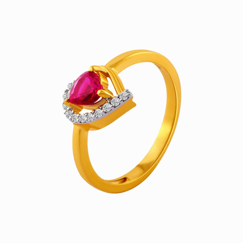 14KT (585) Yellow Gold Ring For Women