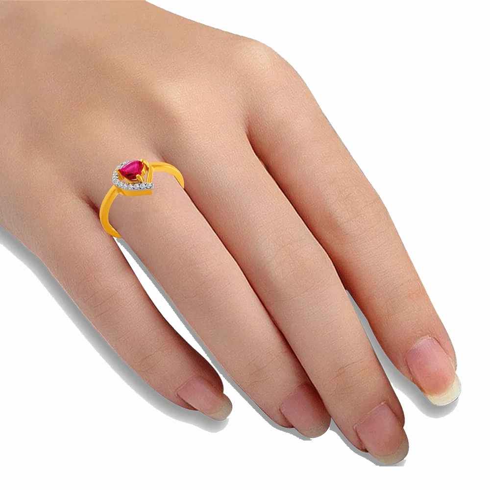 14KT (585) Yellow Gold Ring For Women