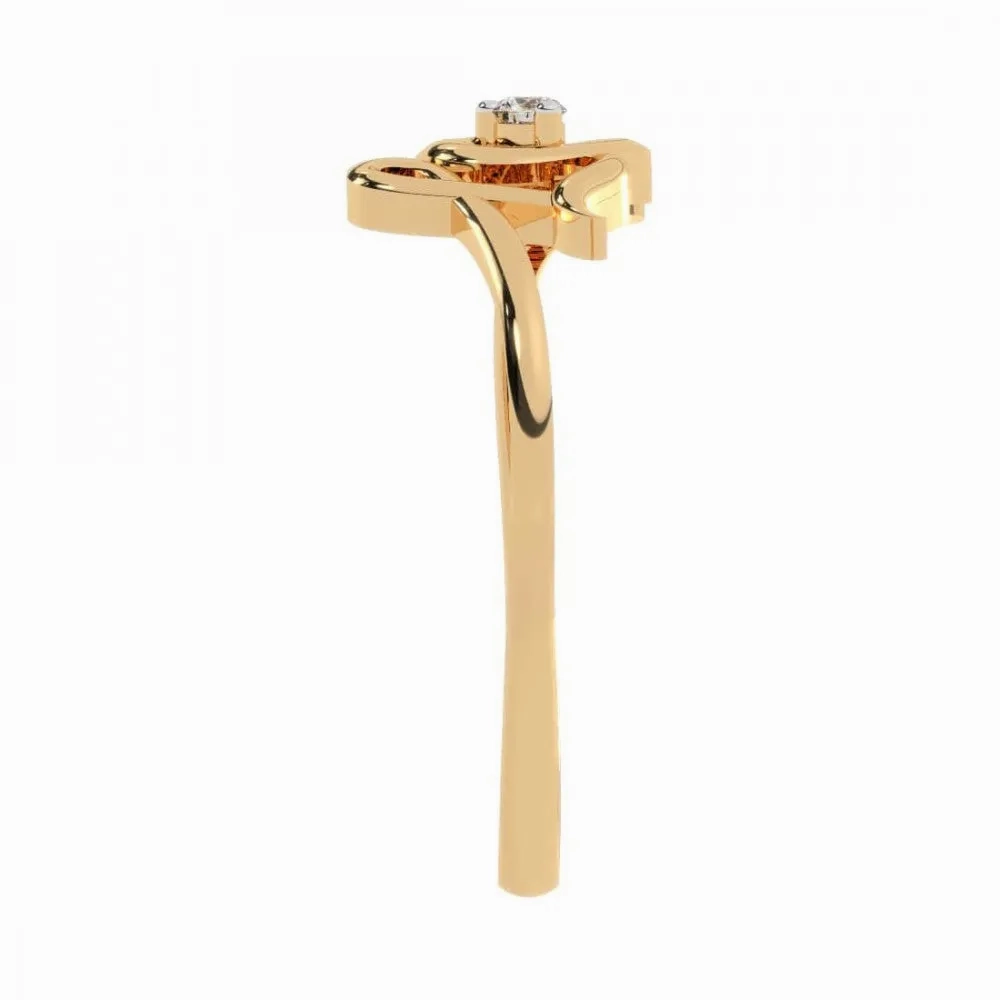 14KT (585) Yellow Gold Ring For Women