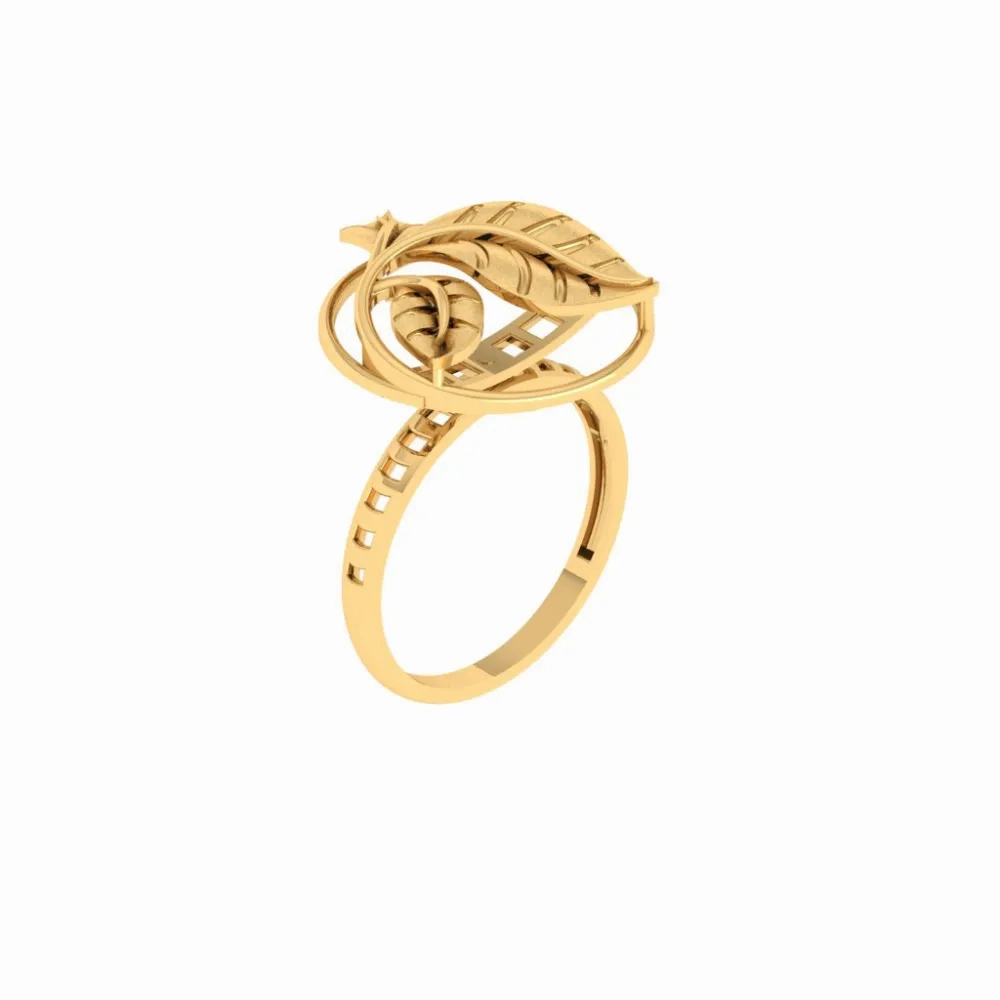 14KT Impeccably Designed Dazzling Gold Ring