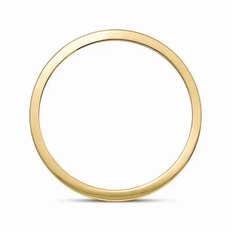 18ct Yellow Gold 0.36ctiamond Queen's Jubilee Hallmark Princess Cut 6mm Ring D