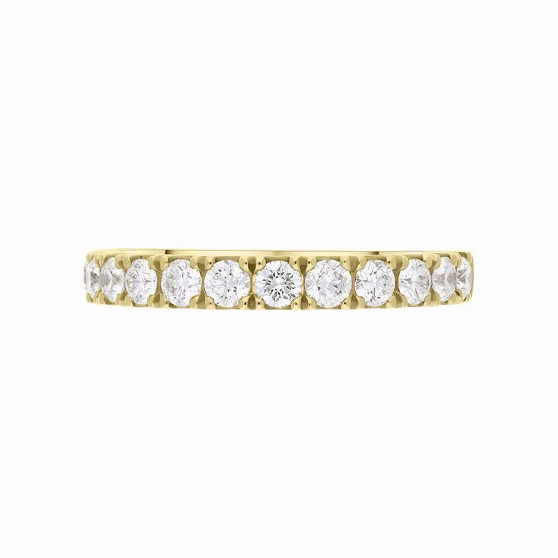 18ct Yellow Gold 0.75ct Diamond Half Eternity Ring