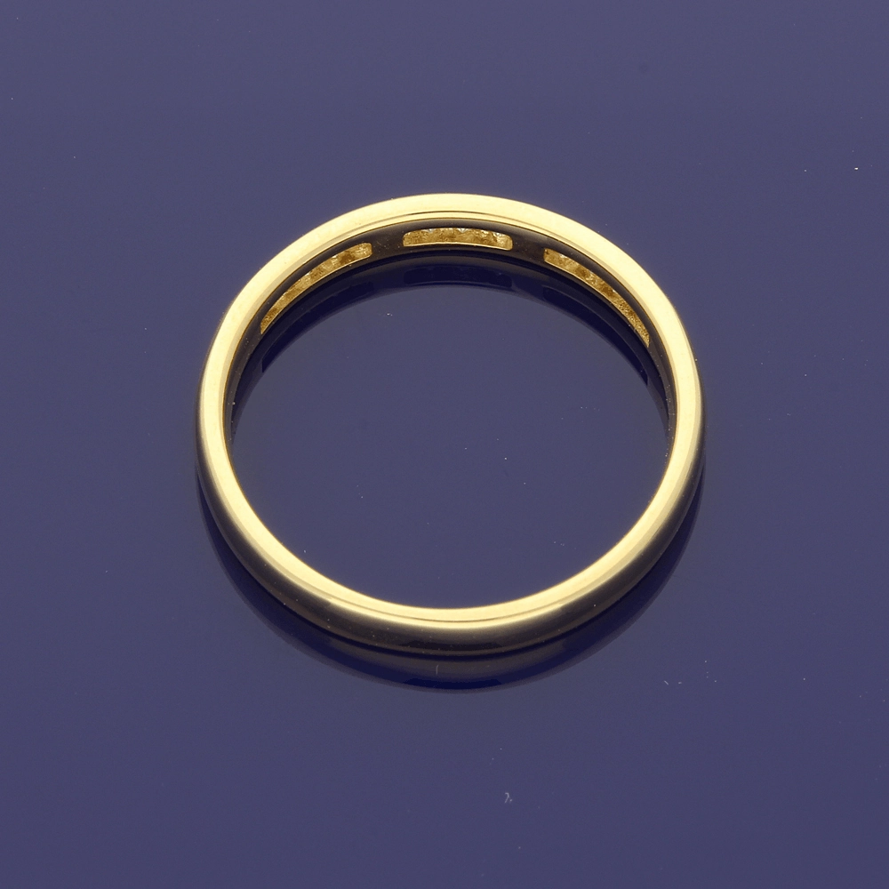 18ct Yellow Gold Princess Cut Diamond Half Eternity Ring