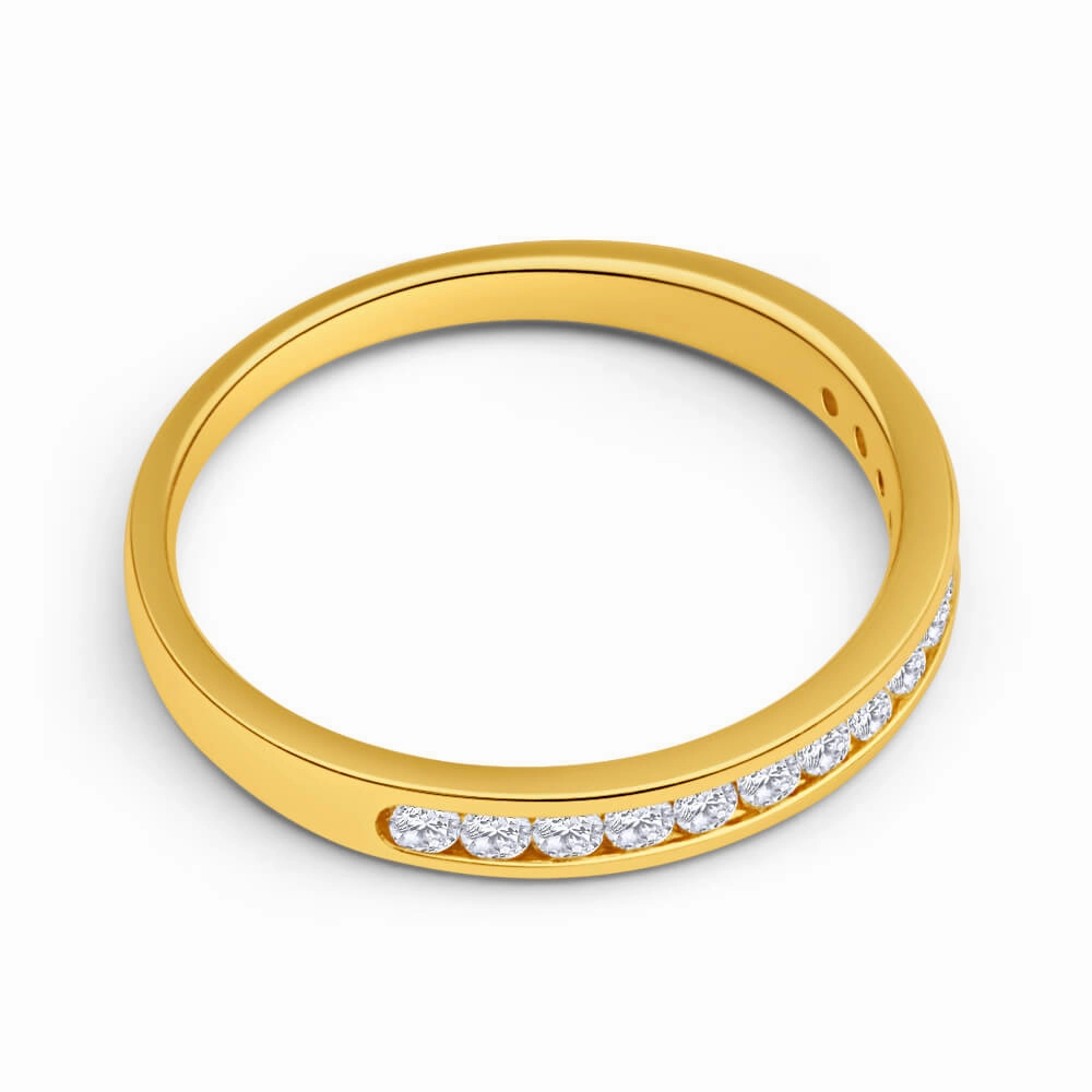 18ct Yellow Gold Ring With 0.25 Carats Of Brilliant Cut Diamonds