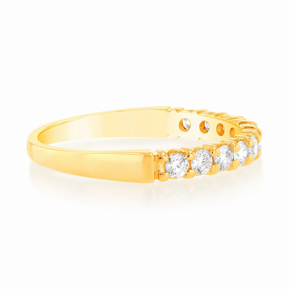 18ct Yellow Gold Ring With 3/8 Carats Of Diamonds