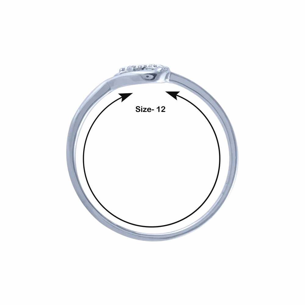 18k (750) White Gold And Diamond Ring For Women
