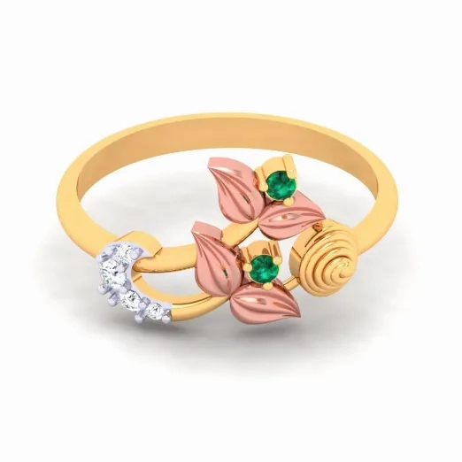 18k Gorgeous Ring Embedded With Finest Quality Diamond From The P.c Chandra Jewellers