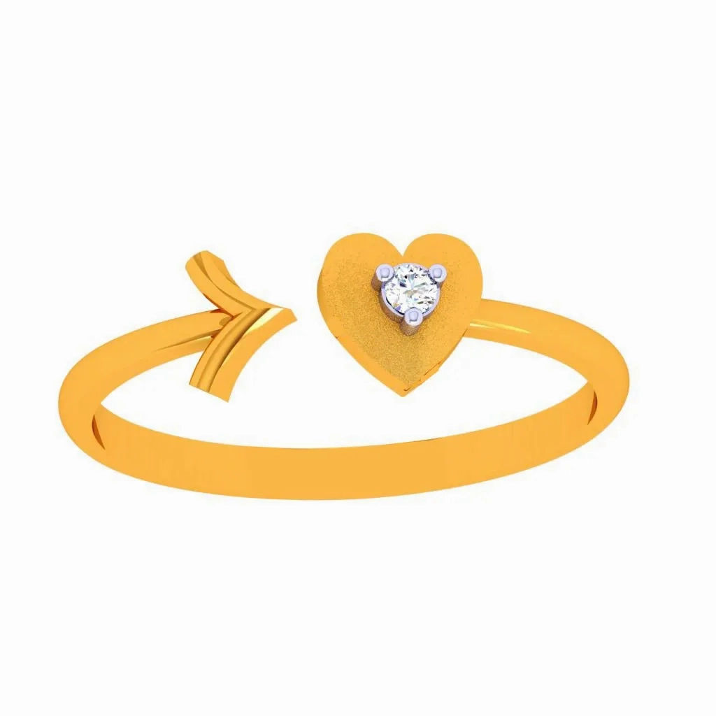 18k Heart &amp; Arrow Diamond Ring