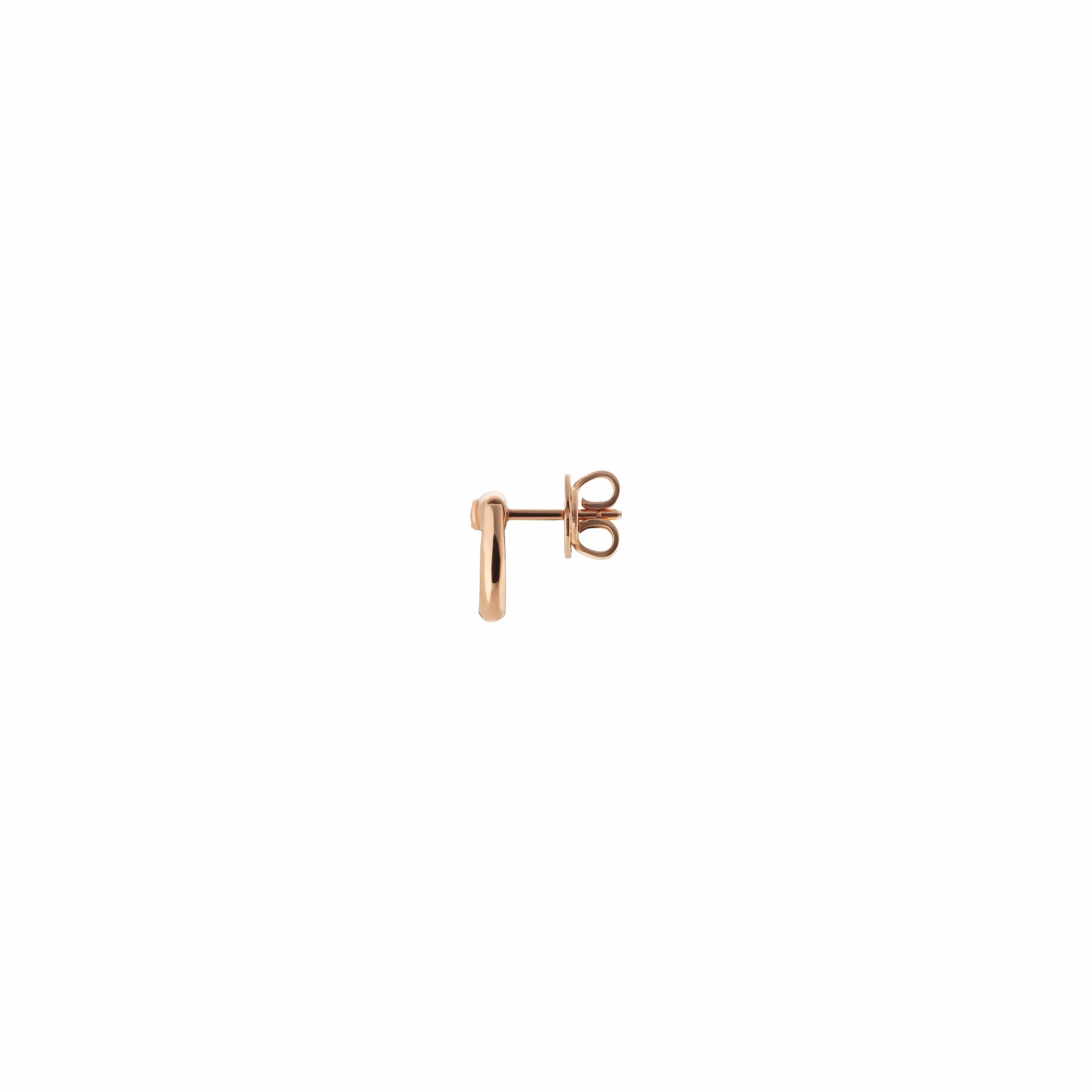 18K HORSEBIT DIAMOND STUD EARRINGS