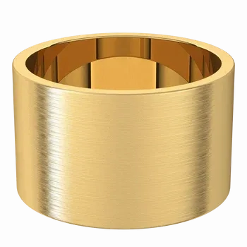 18K Yellow Gold 12 mm Standard Fit Flat Band