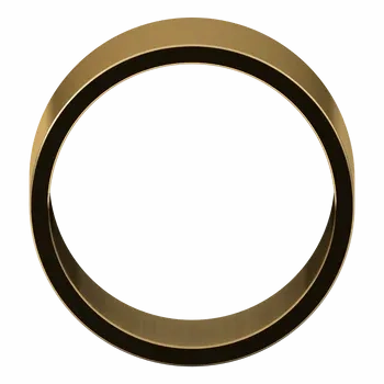 18K Yellow Gold 12 mm Standard Fit Flat Band