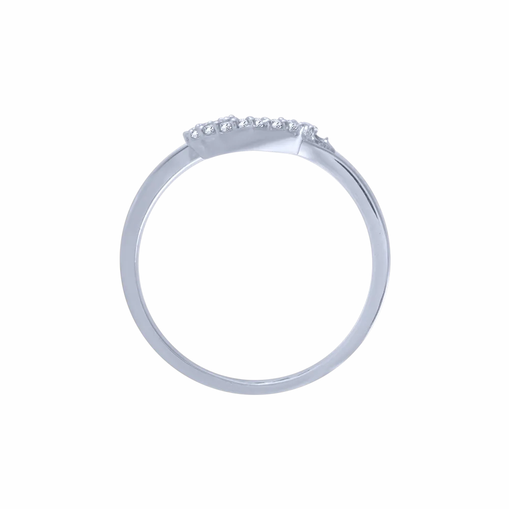 18KT (750) White Gold And Diamond Ring For Women
