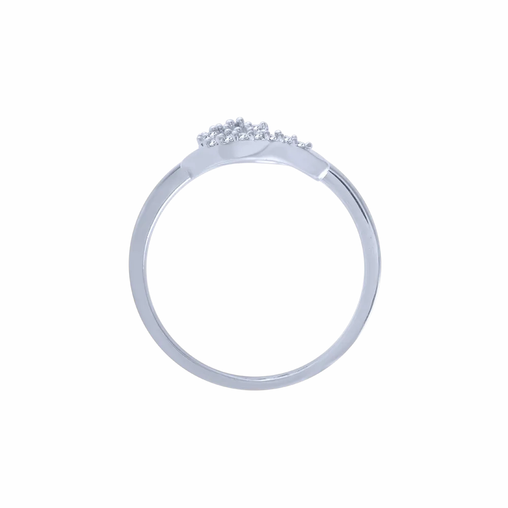 18KT (750) White Gold And Diamond Ring For Women