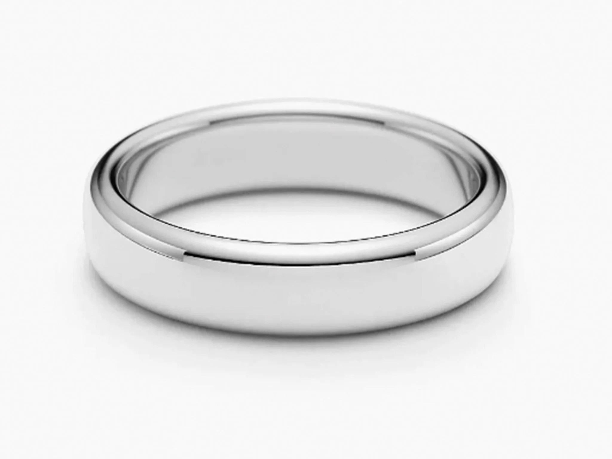 1999 Tiffany &amp; Co. Forever Wedding Band Ring Platinum 4.5 mm, size 11.25