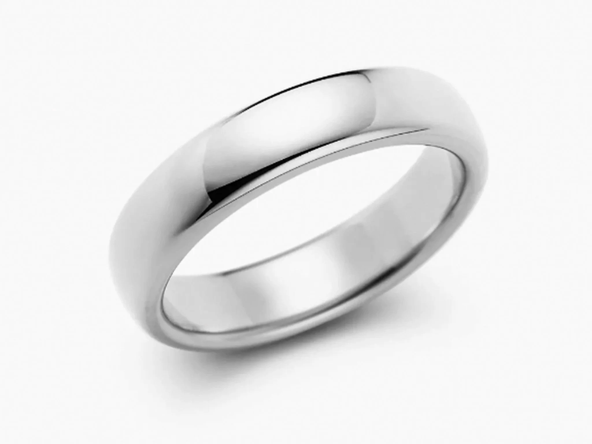 1999 Tiffany &amp; Co. Forever Wedding Band Ring Platinum 4.5 mm, size 11.25