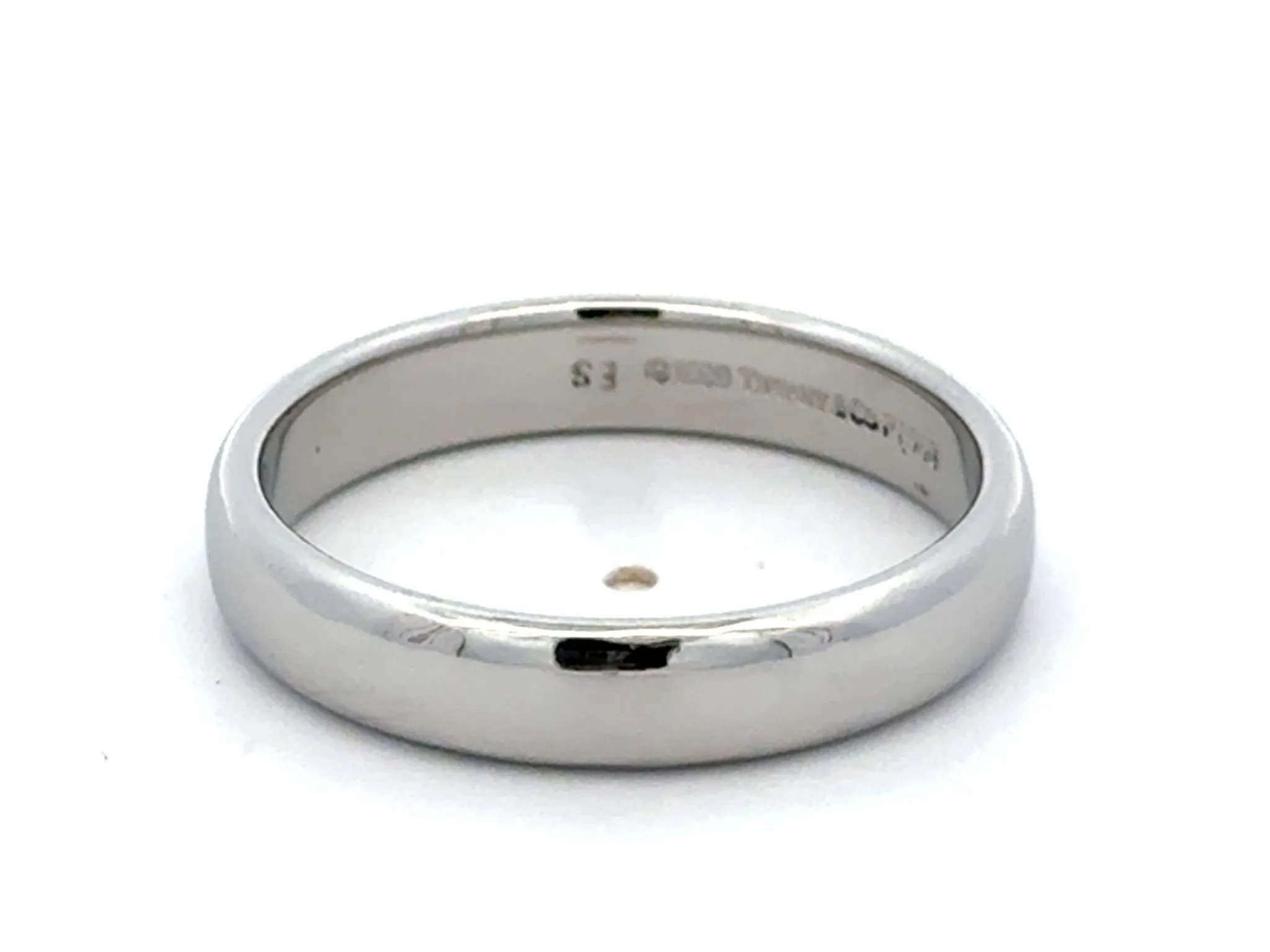 1999 Tiffany &amp; Co. Forever Wedding Band Ring Platinum 4.5 mm, size 11