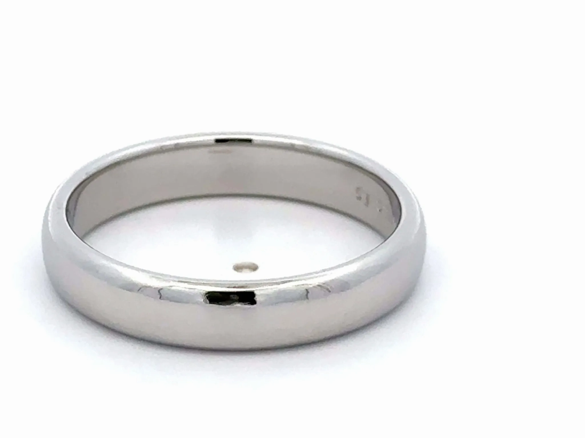 1999 Tiffany &amp; Co. Forever Wedding Band Ring Platinum 4.5 mm, size 11