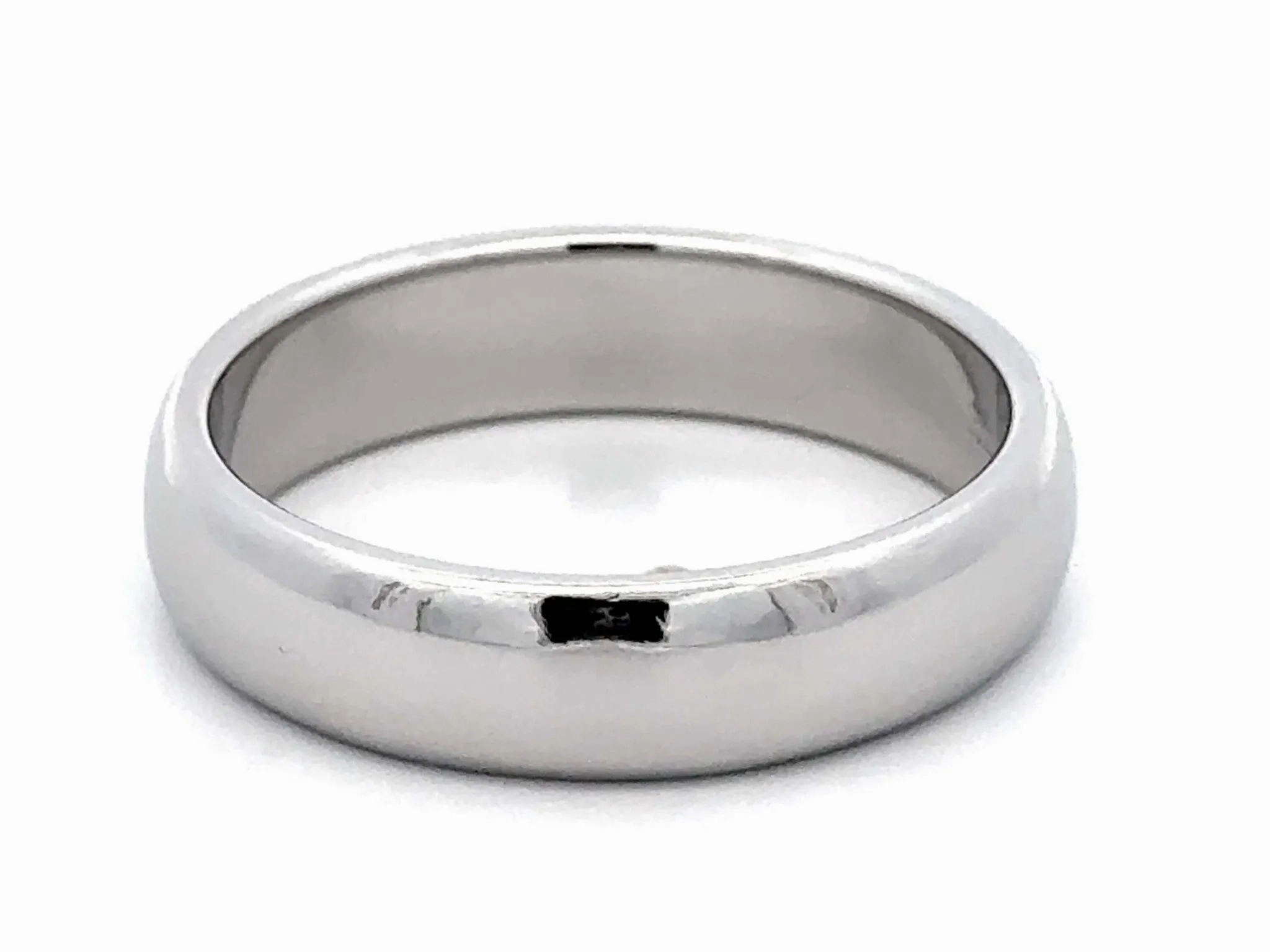 1999 Tiffany &amp; Co. Forever Wedding Band Ring Platinum 6 mm, size 12.75