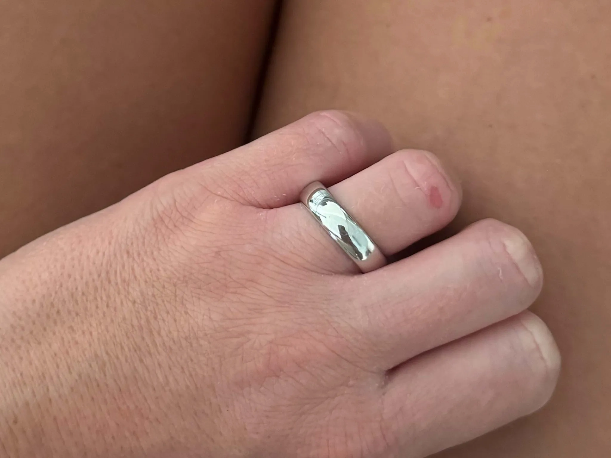 1999 Tiffany &amp; Co. Forever Wedding Band Ring Platinum 6 mm, size 9.75