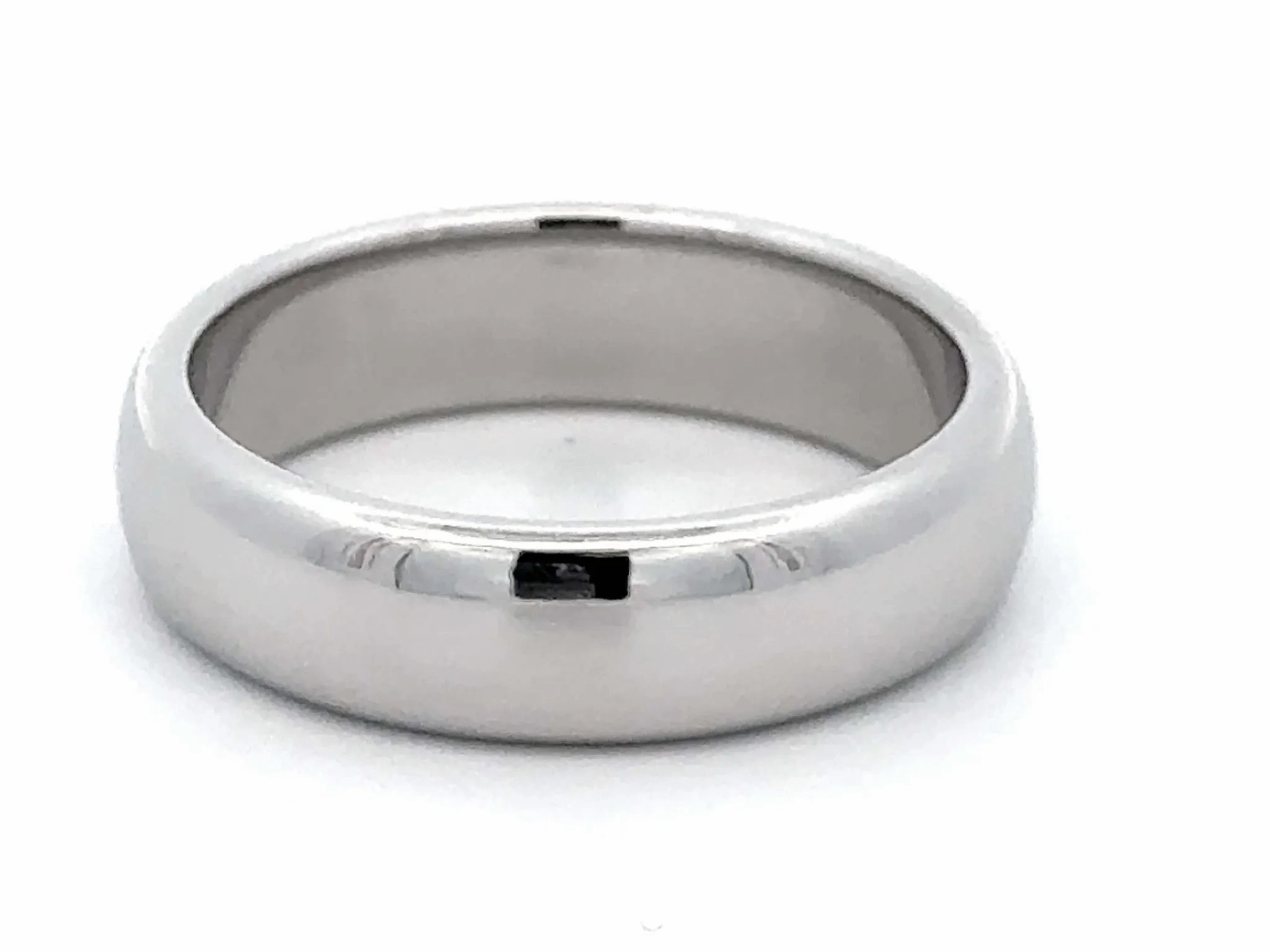 1999 Tiffany &amp; Co. Forever Wedding Band Ring Platinum 6 mm, size 9.75
