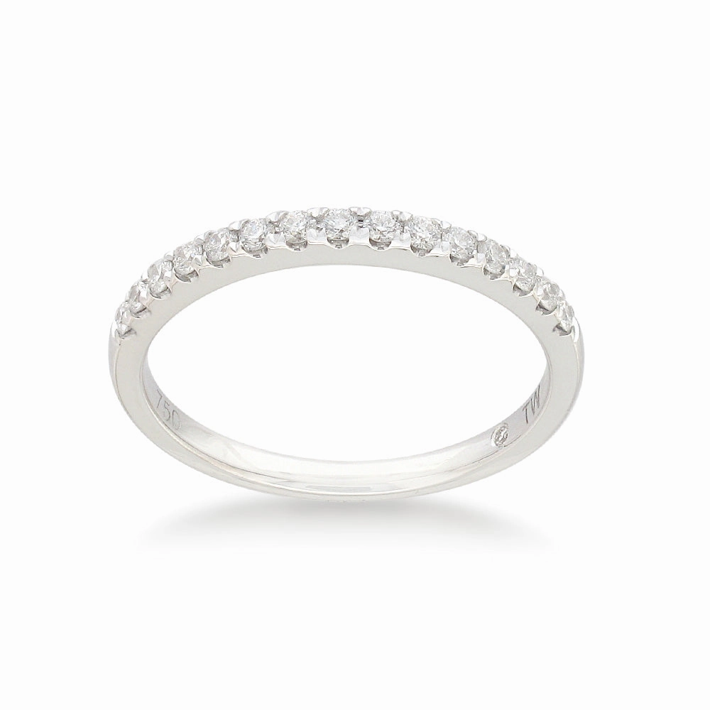 1/5 Carat Flawless Eternity Ring in 18ct White Gold