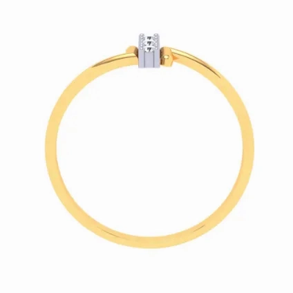 22k Sleek Gold Ring With Unique Design From Goldlites Collection