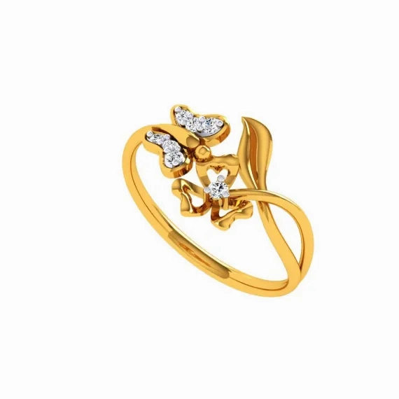 22KT (916) Yellow Gold Ring For Women
