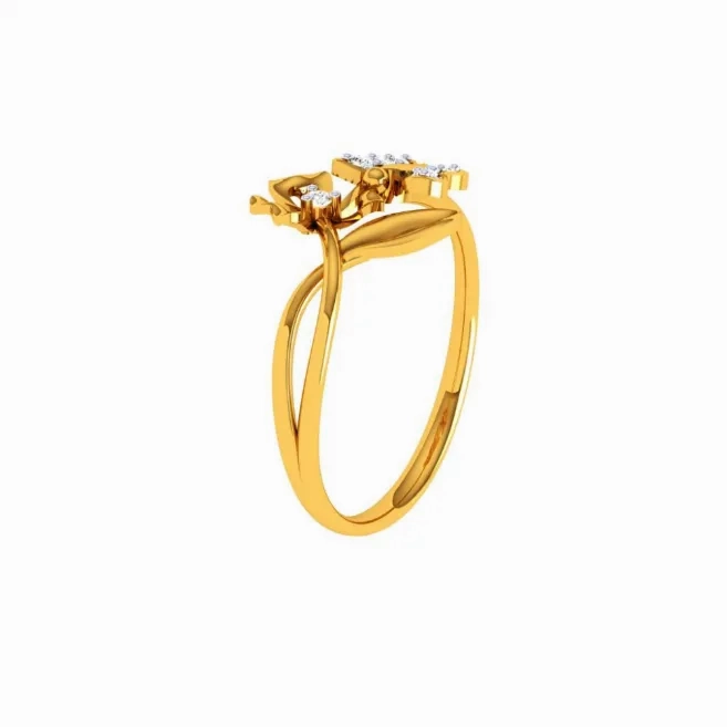 22KT (916) Yellow Gold Ring For Women