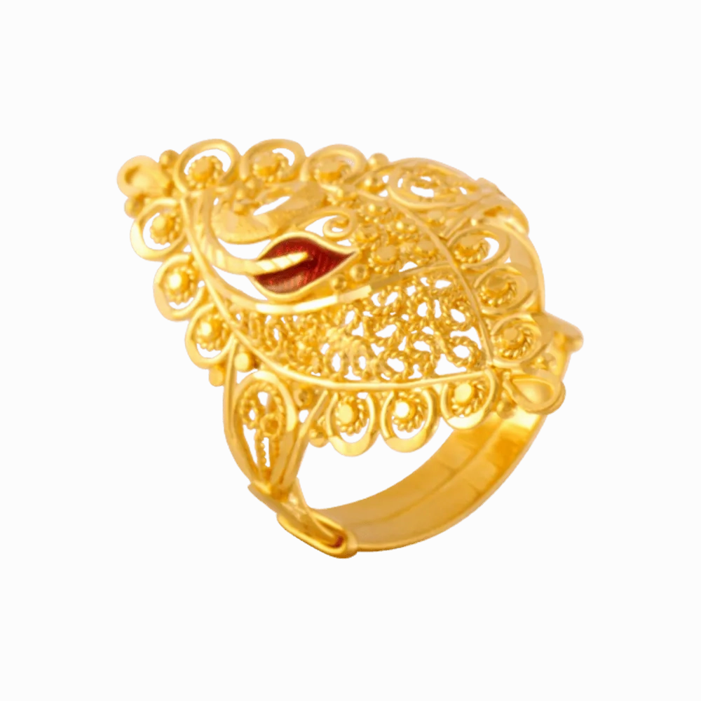 22KT Yellow Gold Ring For Women