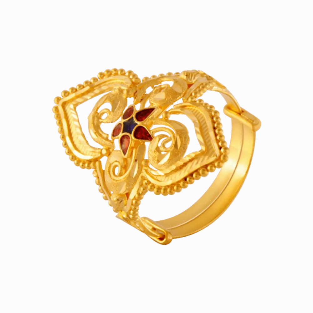 22KT Yellow Gold Ring For Women