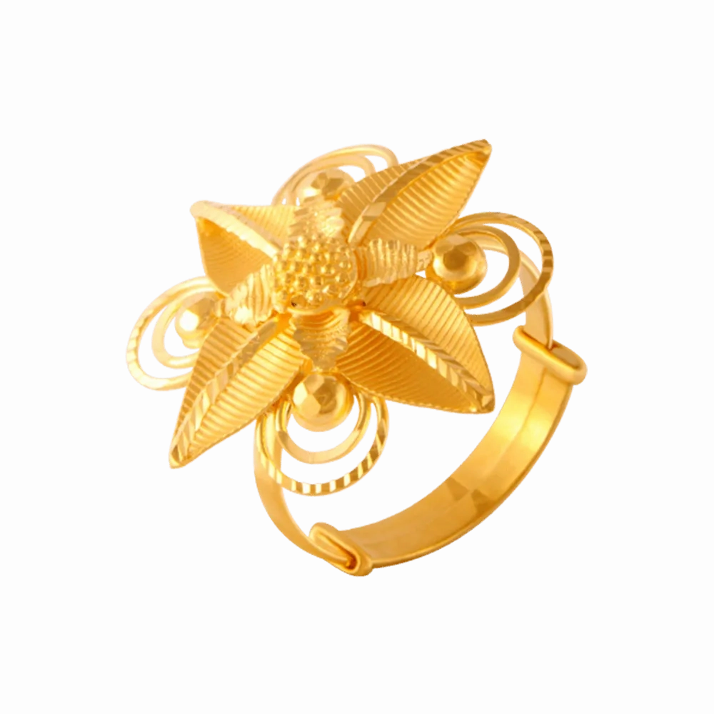 22KT Yellow Gold Ring For Women