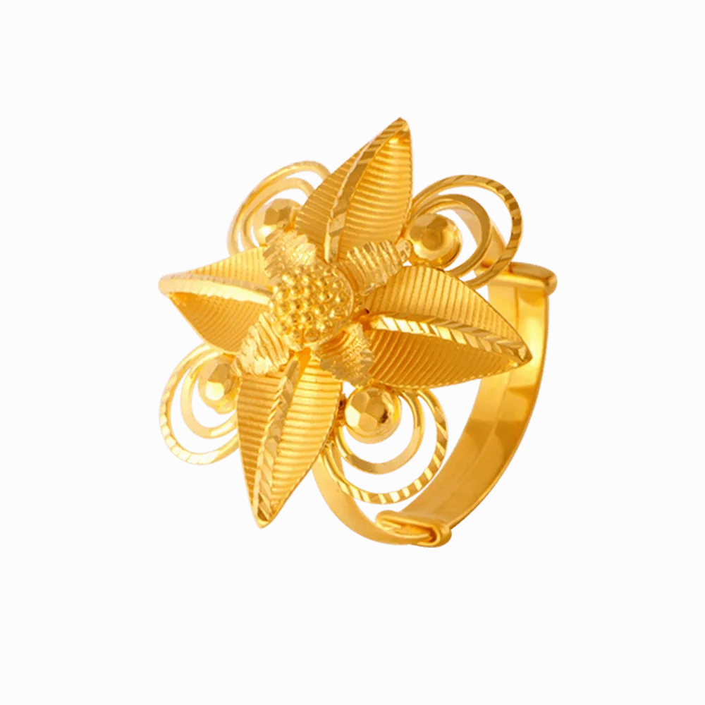 22KT Yellow Gold Ring For Women
