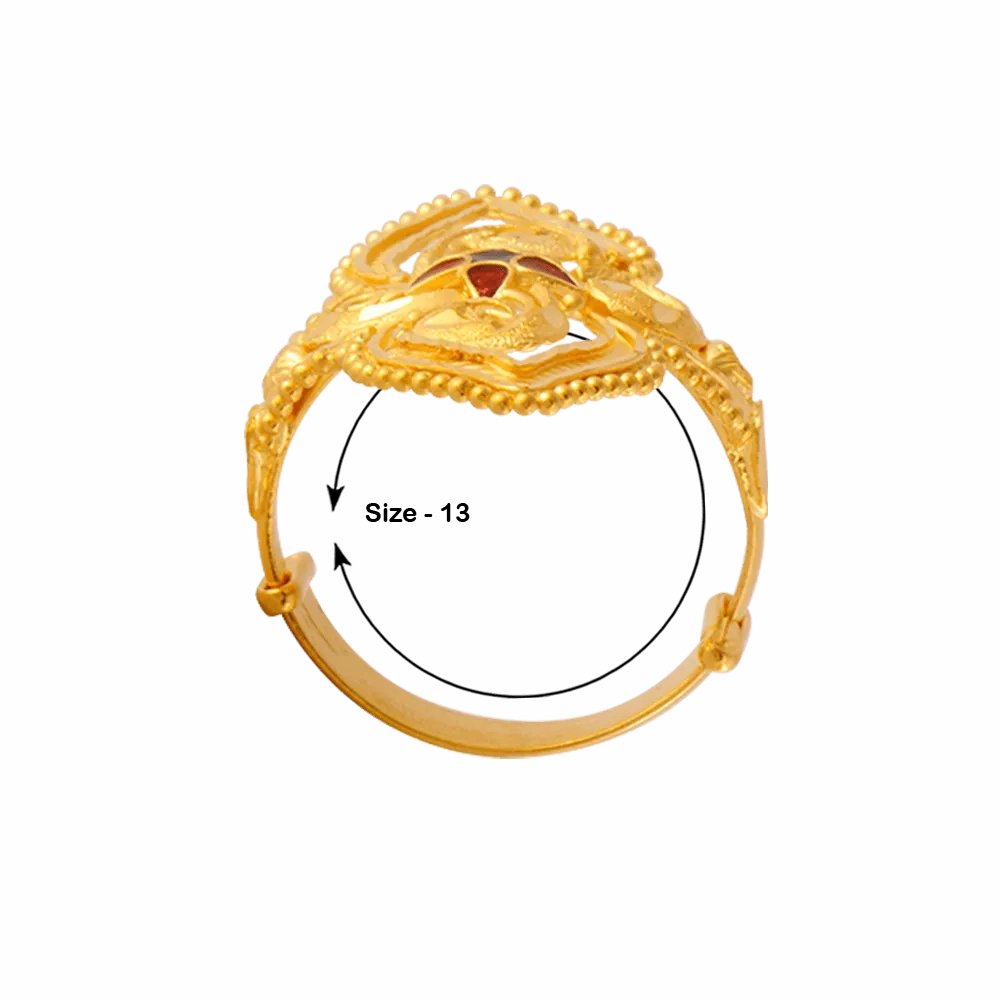 22KT Yellow Gold Ring For Women