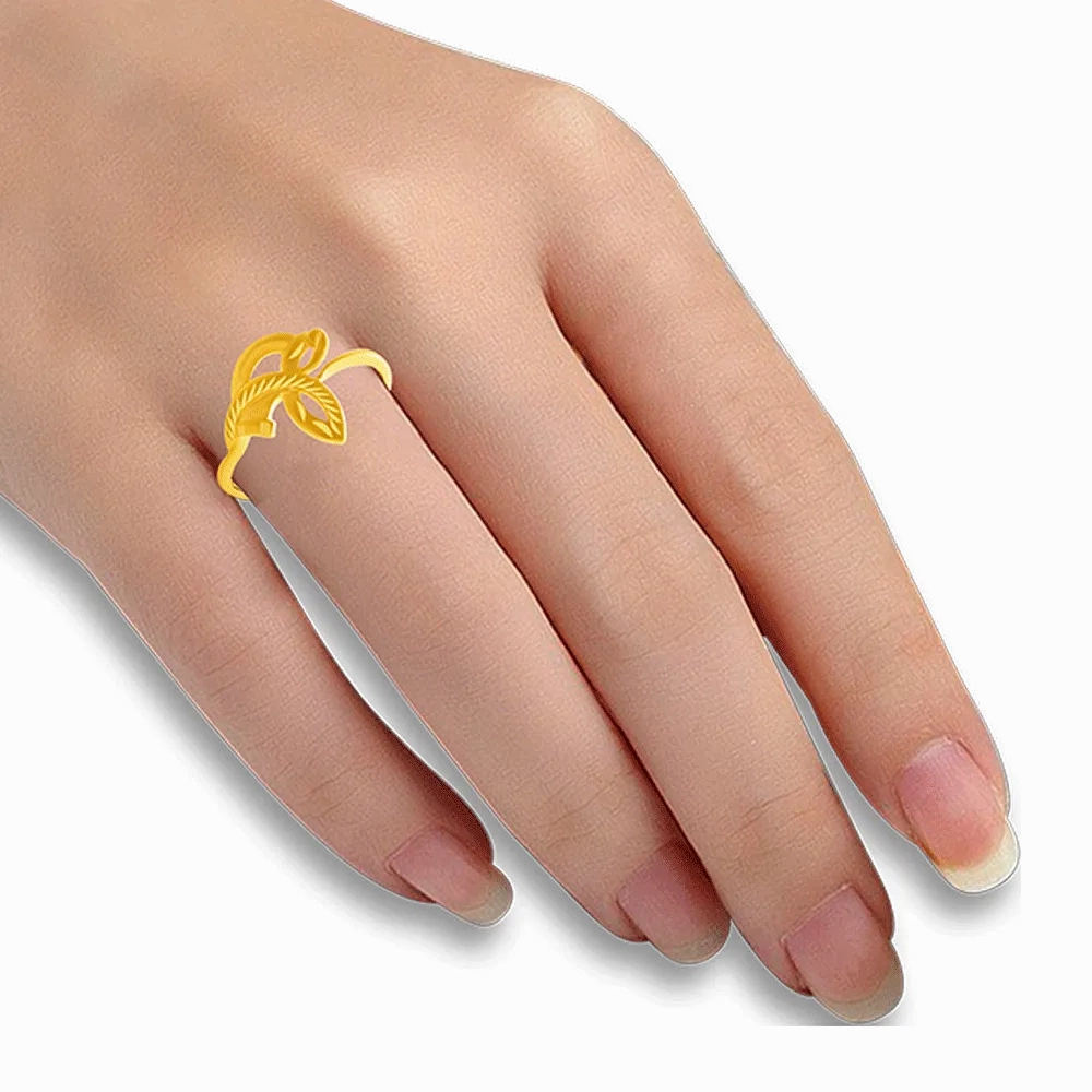 22KT Yellow Gold Ring For Women
