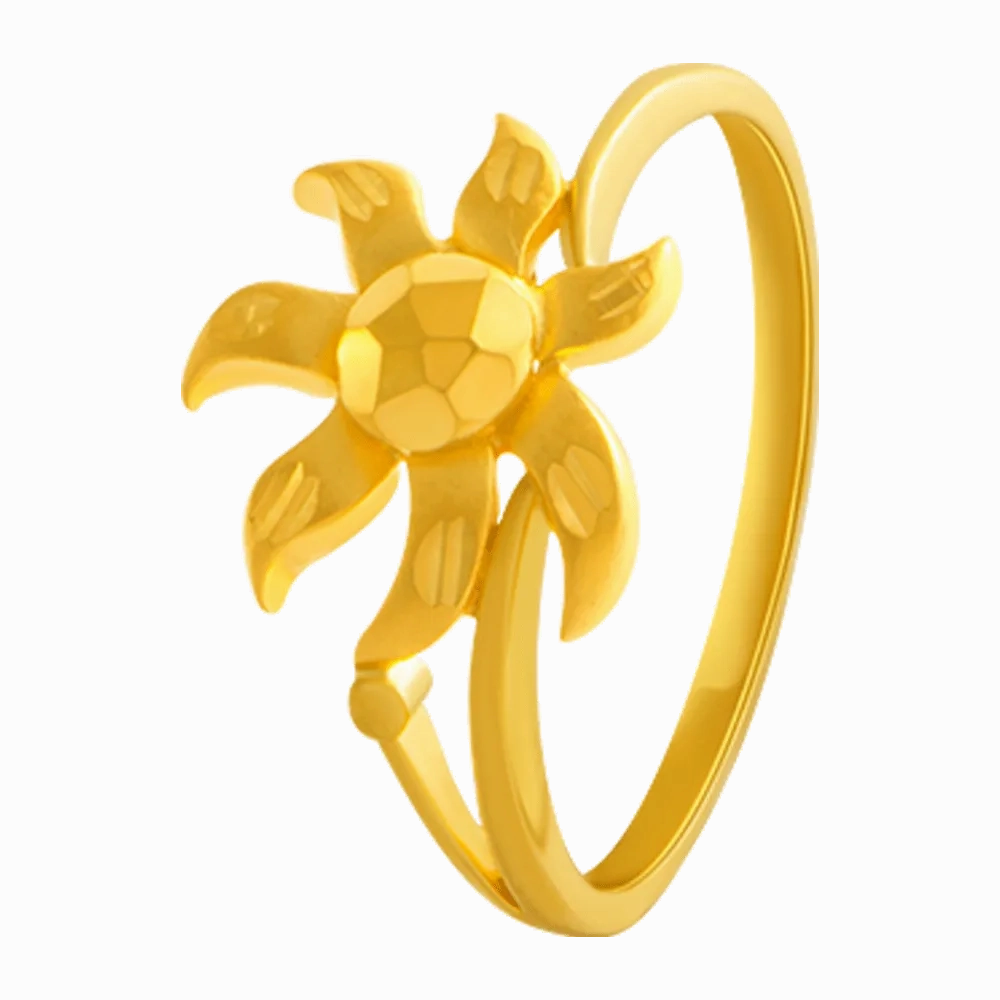 22KT Yellow Gold Ring For Women