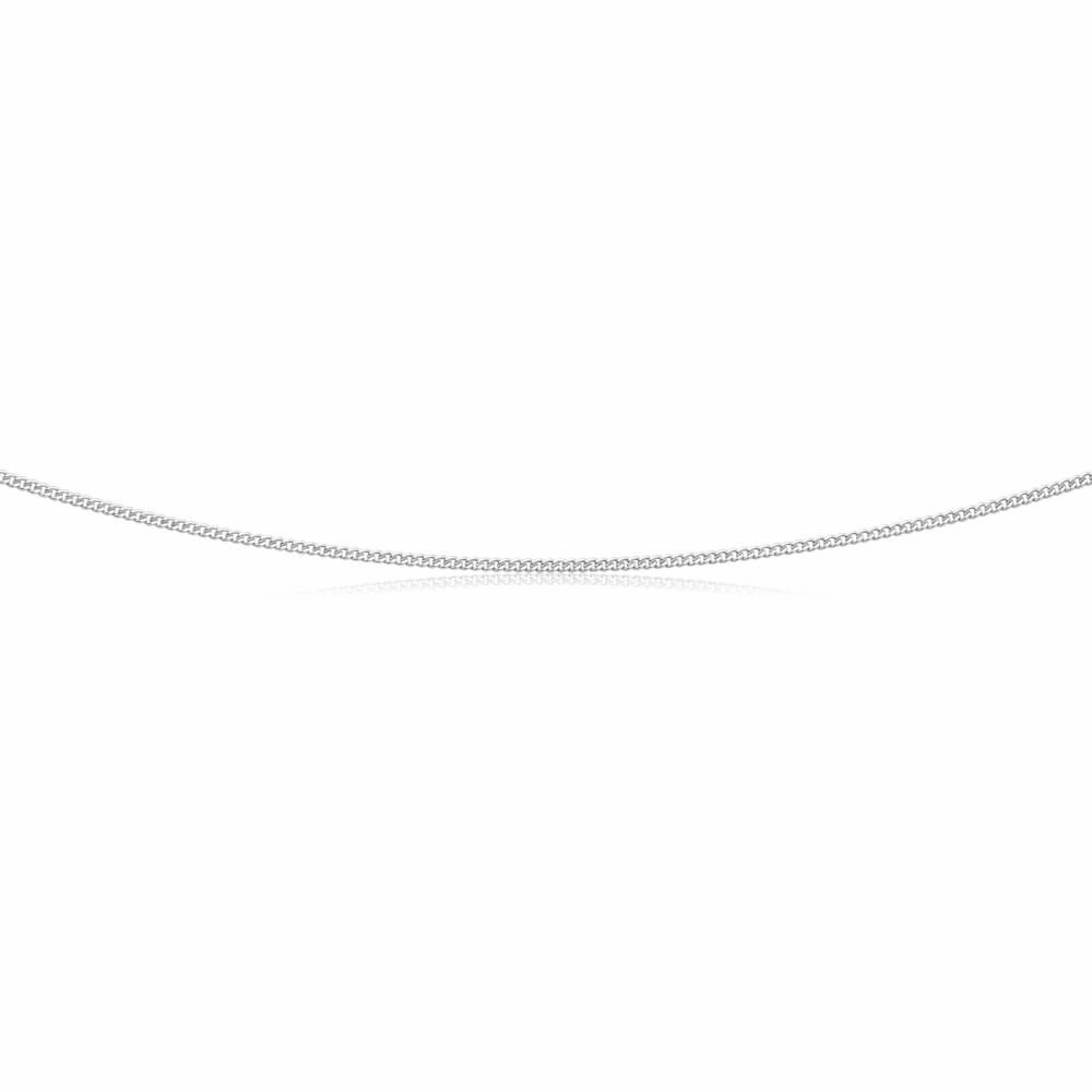 9ct Gorgeous White Gold Silver Filled Curb Chain